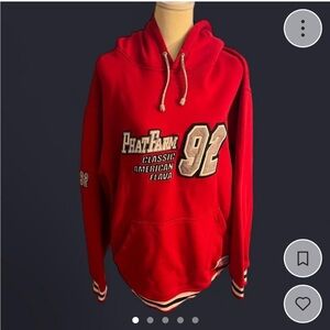 Vintage Phat Farm Red ‘92 Hoodie Y2K Size XXL